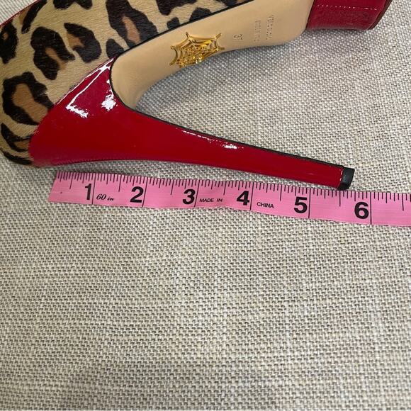 Charlotte Olympia Polly Leopard Calf Hair Pumps - Picture 13 of 14